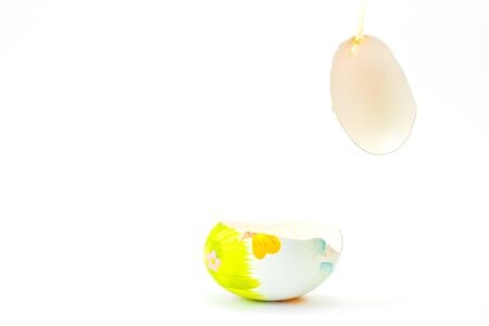 Easter egg broke