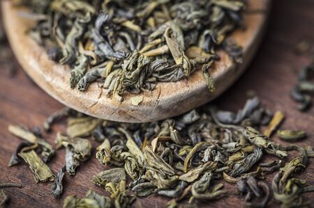 leaves of green tea 