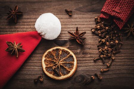 Christmas spices の写真素材