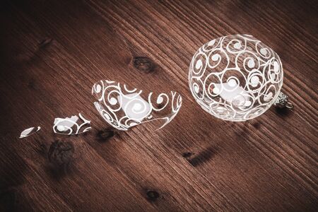 Christmas ball brokeの写真素材