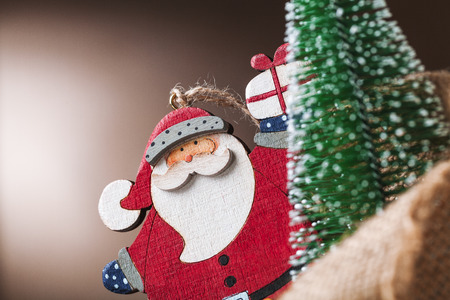 Santa Claus doll decorationの写真素材