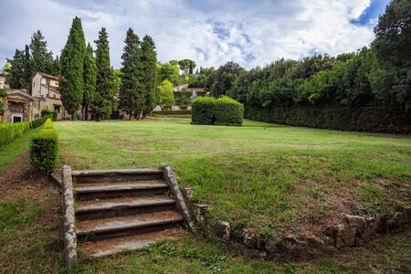 inside the garden of Boboliの写真素材