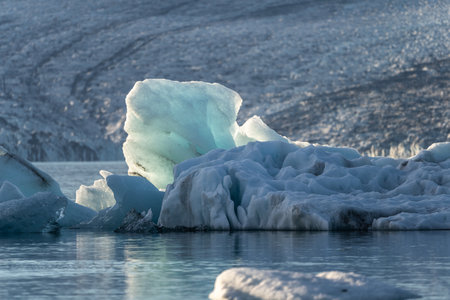 Iceberg landscape in the atlantic oceanの写真素材