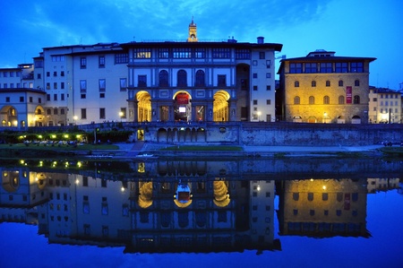 The Uffizi Palace in Florence, Italyのeditorial素材