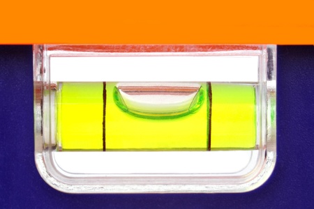 Bubble right in the middle of a level toolの写真素材