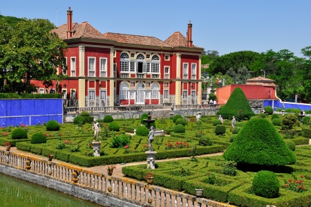 Lisbon - MAY 21: Fronteira Palace, built in 1640, it's still one of the most beautiful residences in Lisbon, containing splendid rooms with 17th and 18th century decorative tiles, fresco panels and oil paintings. May 21 2011 in Lisbon, Portugalのeditorial素材