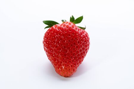 Strawberry Photographed on a White Background.の写真素材