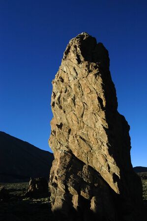 big rock at tenerife mountainsの写真素材