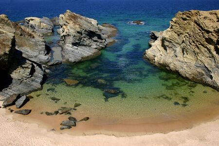 portuguese beachの写真素材