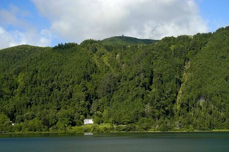 lake and the mountainsの写真素材