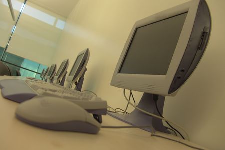 computer roomの写真素材