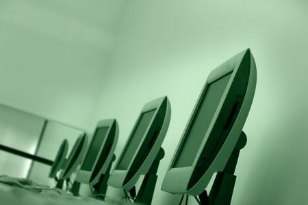 computer roomの写真素材
