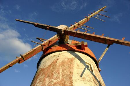 azores ancient windmillの写真素材