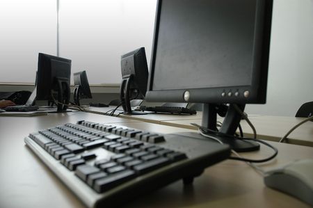 computer roomの写真素材