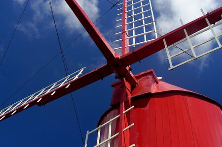 azores windmill detailの写真素材