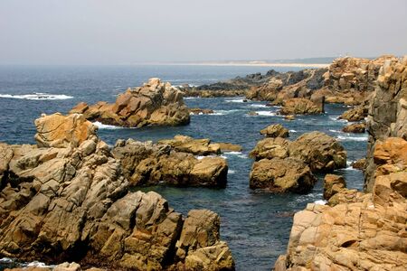 rocks of the portuguese coastの写真素材