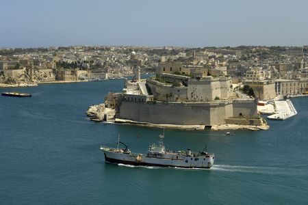 Valetta harbor view, Capital of Malta islandの写真素材