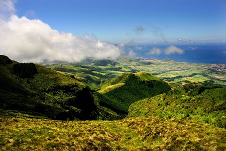 azores landscape view at sao miguel islandの写真素材