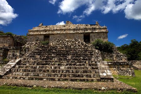 Ancient Maya city of Ek Balam, Yucatan, Mexicoの写真素材
