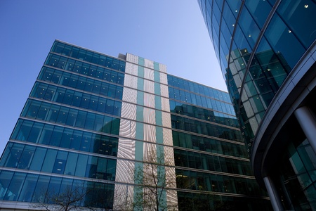 modern tall office building detail  in londonのeditorial素材