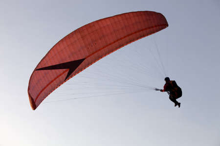 Paragliding Cross-country Portuguese League, in the north of Portugal, December 17, 2011, Caldelas, Portugal.のeditorial素材