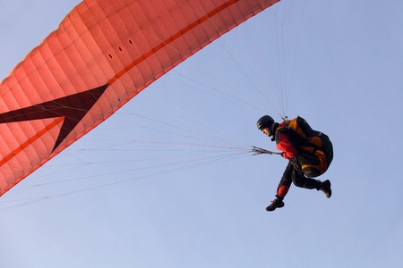 Paragliding Cross-country Portuguese League, in the north of Portugal, December 17, 2011, Caldelas, Portugal.のeditorial素材