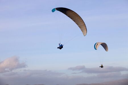 Paragliding Cross-country Portuguese League, in the north of Portugal, December 17, 2011, Caldelas, Portugal.のeditorial素材