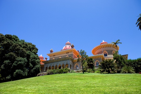 Palace of Monserrate in the village of Sintra, Lisbon, Portugalの写真素材