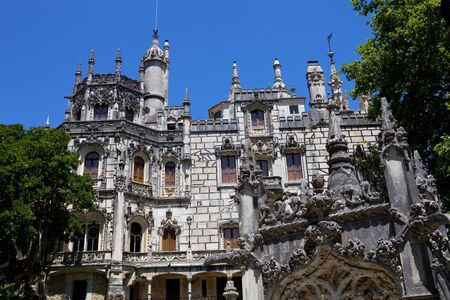 Quinta da Regaleira Palace in Sintra, Lisbon, Portugalのeditorial素材