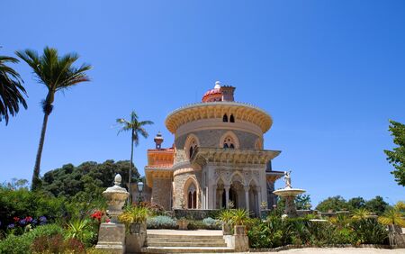 Palace of Monserrate in the village of Sintra, Lisbon, Portugalの写真素材