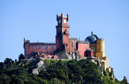 Famous palace of Pena in Sintra, Portugalのeditorial素材