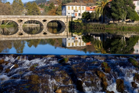 Ancient bridge and village of Arcos de Valdevez, in Minho, Portugal