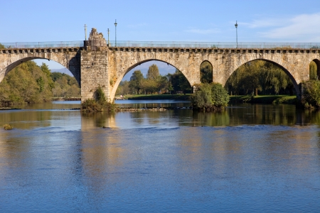 ancient roman bridge of Ponte da Barca in the north of portugalのeditorial素材