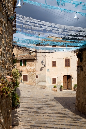 the old village of Valldemossa in Mallorca, Spainの写真素材