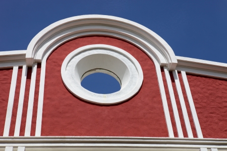 Modern architecture detail in Xcaret, Yutacan, Mexico のeditorial素材