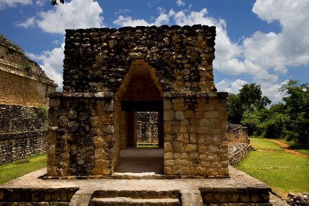 Ancient Maya city of Ek Balam, Yucatan, Mexicoのeditorial素材