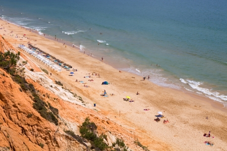 people at the beach in algarve, the south of Portugalのeditorial素材