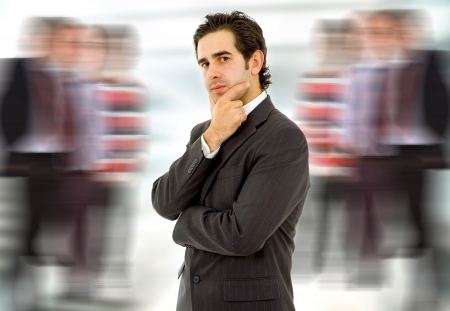 young business man portrait at the officeの写真素材