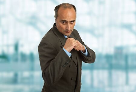 mature business man portrait at the officeの写真素材