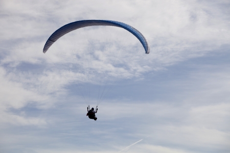Paragliding AbouaAboua Festival, in the north of Portugal, September 22, 2012, Caldelas, Portugal.のeditorial素材