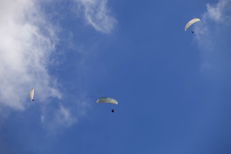 Paragliding Aboua Cup, in the north of Portugal, October 13, 2012, Caldelas, Portugal.
