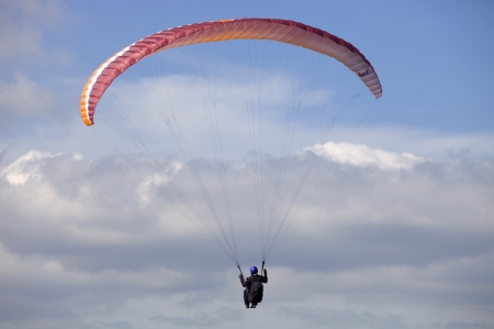 Paragliding Aboua Cup, in the north of Portugal, October 13, 2012, Caldelas, Portugal.のeditorial素材