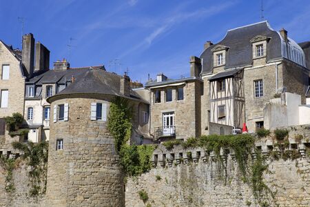 the historic city of Vannes in Brittany, Franceの写真素材