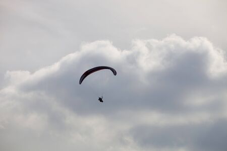 Paragliding Aboua Cup, in the north of Portugal, October 13, 2012, Caldelas, Portugal.のeditorial素材