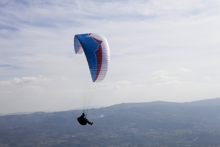 CALDELAS, PORTUGAL - OCTOBER 13: Paragliding Aboua Cup, in the north of Portugal, October 13, 2012, Caldelas, Portugal.のeditorial素材
