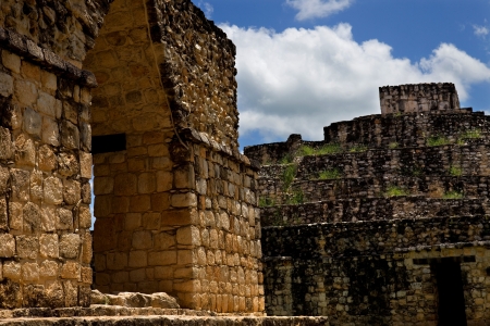 Ancient Maya city of Ek Balam, Yucatan, Mexicoのeditorial素材