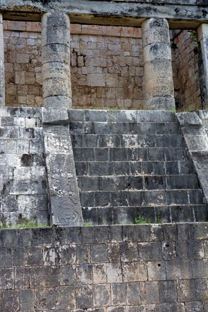 Ancient Mayan temple detail at Chichen Itza, Yucatan, Mexico