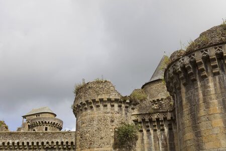 Castle of Fougeres in Brittany, north of Franceの写真素材