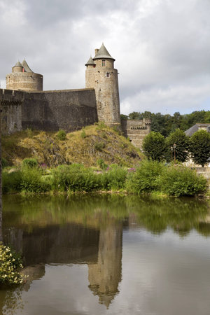 Castle of Fougeres in Brittany, north of Franceのeditorial素材