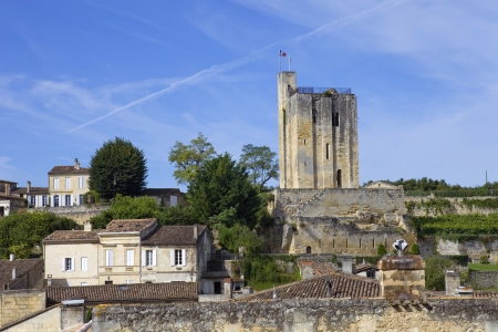 view of saint emilion, in aquitaine, france
